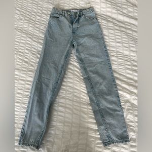 Zara light blue mom jeans